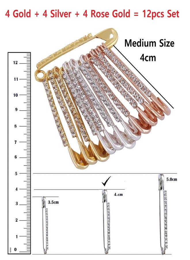 THANUS CRAFT THANU'S CRAFT Stone Safety Saree Pin for Sari Pleats Sewing Jackets Sarees Clothes Dresses Girls & Women - Image 2